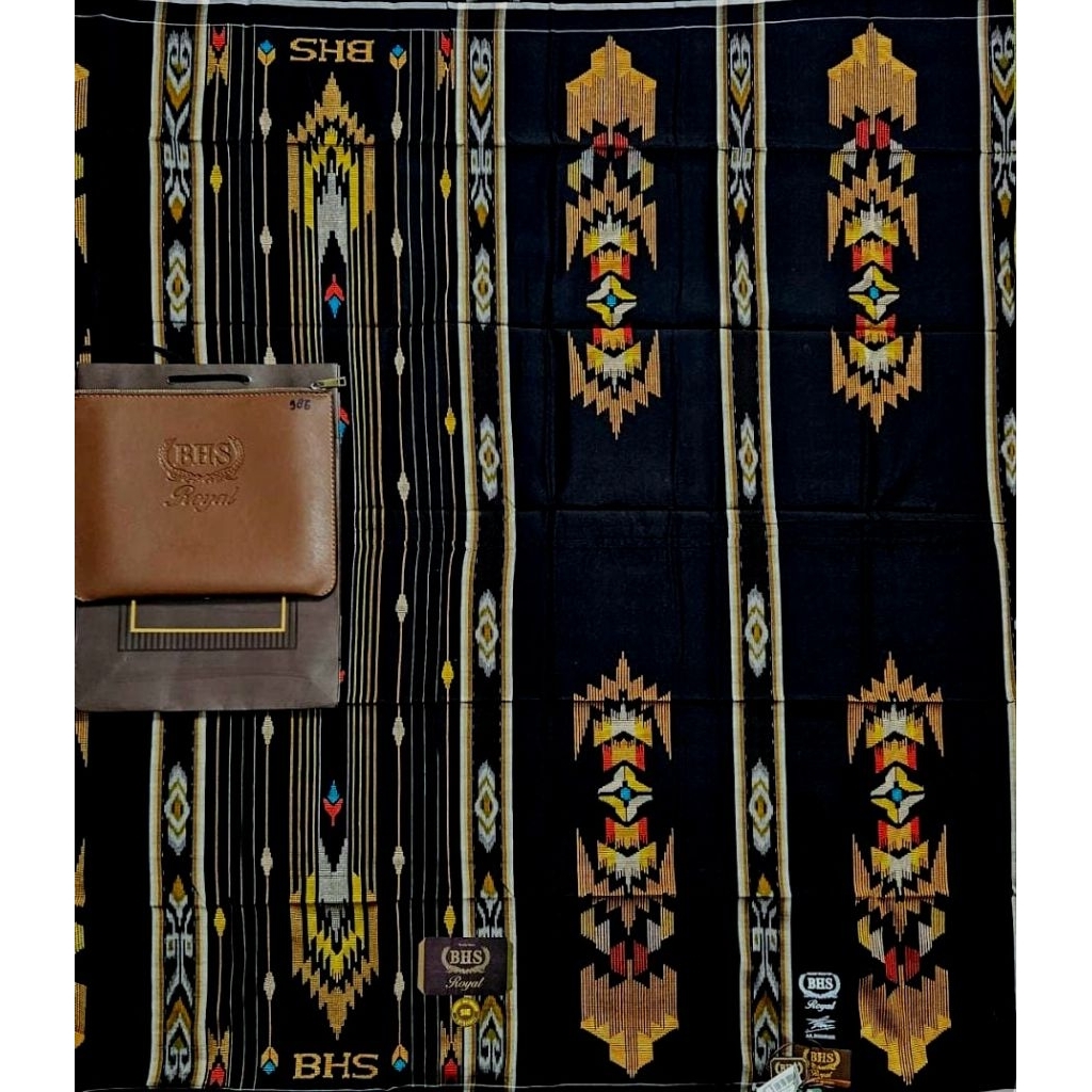 Sarung BHS Royal SIE Gold Lawas Sutra Spunsilk Mercerized Jahit Tengah ATBM Limited