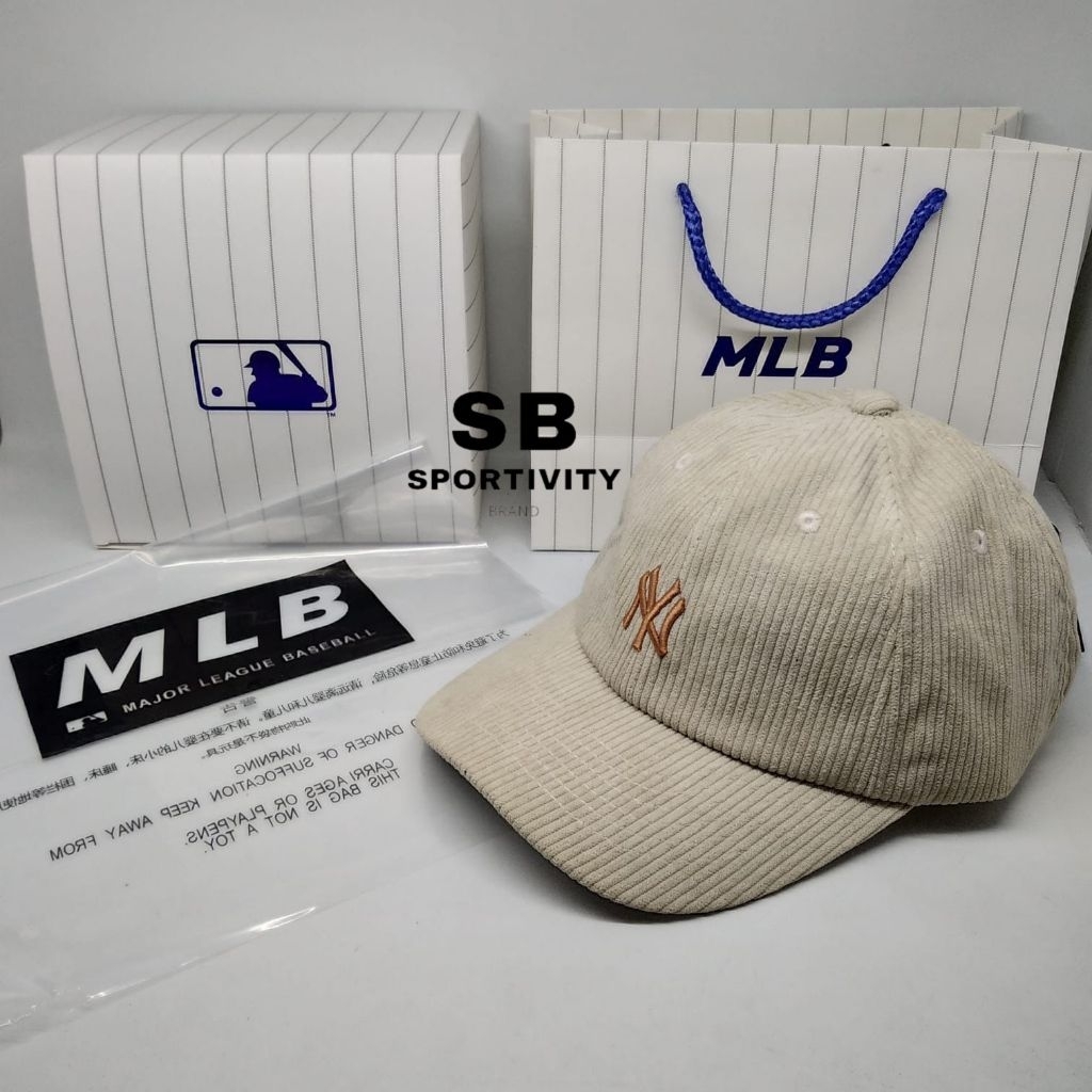 G-818 Topi NY MLB Cream Conduray Logo S Brown