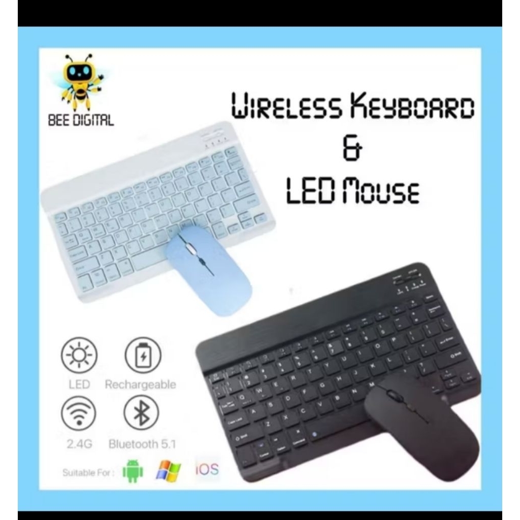 keyboard wireless bluetooth hp+mouse