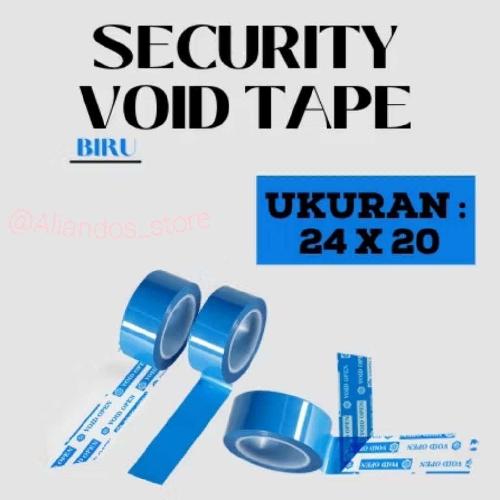 Security void tape/ lakban anti buka segel/ lakban segel/ alat segel kardus amplop barang berharga l