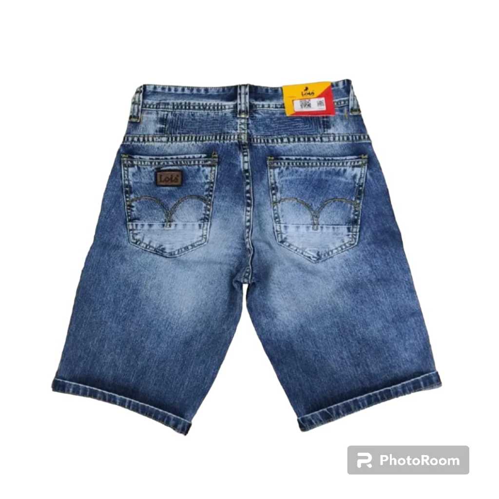 CELANA PENDEK PRIA JEANS LOIS / Celana Jeans Pendek Pria Original 100% Lois Model Terbaru