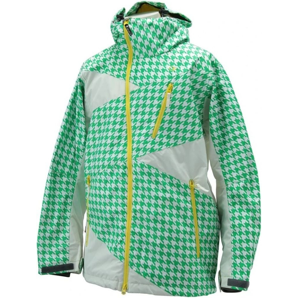 Ocean Pacific Snow Houndstooth Green Jacket