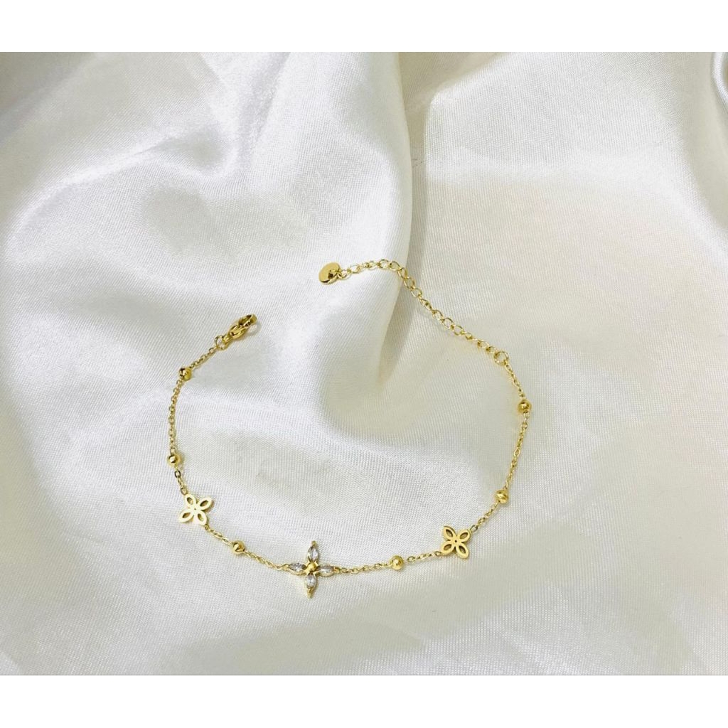 Gelang rantai wanita gold