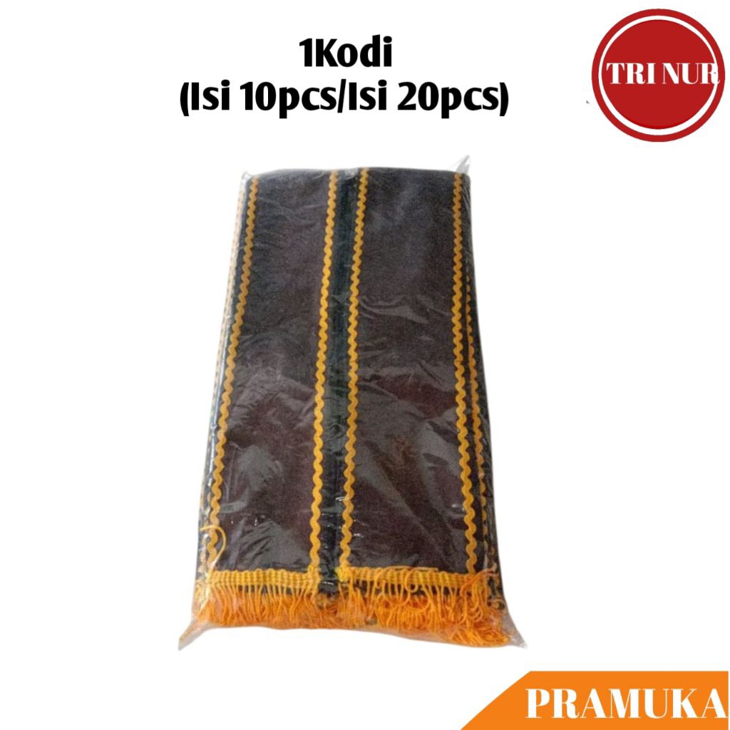 1Kodi (Isi 10pcs/Isi 20pcs) Selempang TKK Kuning (Penegak) Pramuka / Slempang TKK / Tetampan TKK Pra