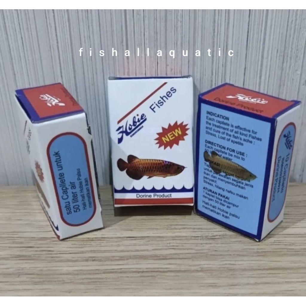 Hobie Obat Nafsu Makan Stress lkan Arowana Vitamin ikan Arwana Original
