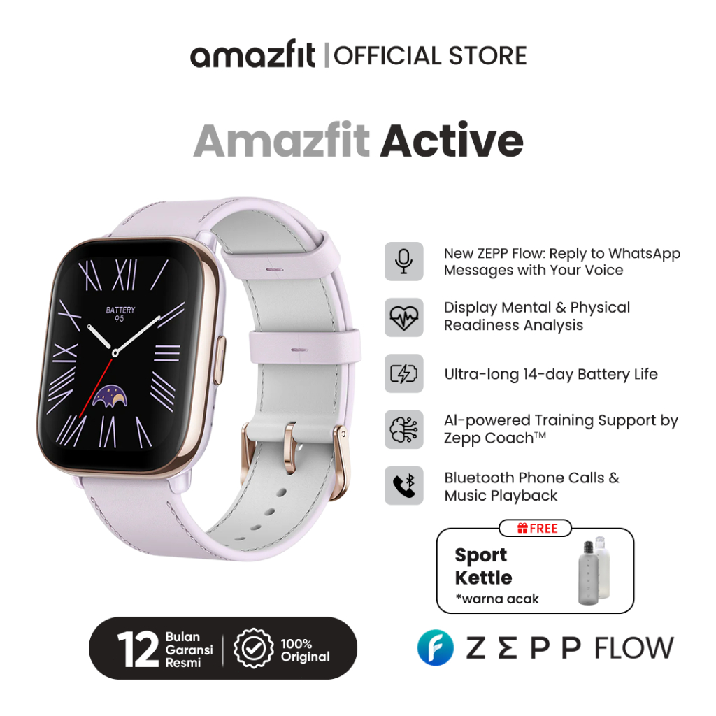 Amazfit Official  Stylish Fitness Watch with AI Voice Control  160+ Sport Modes & 10ATM Waterproof