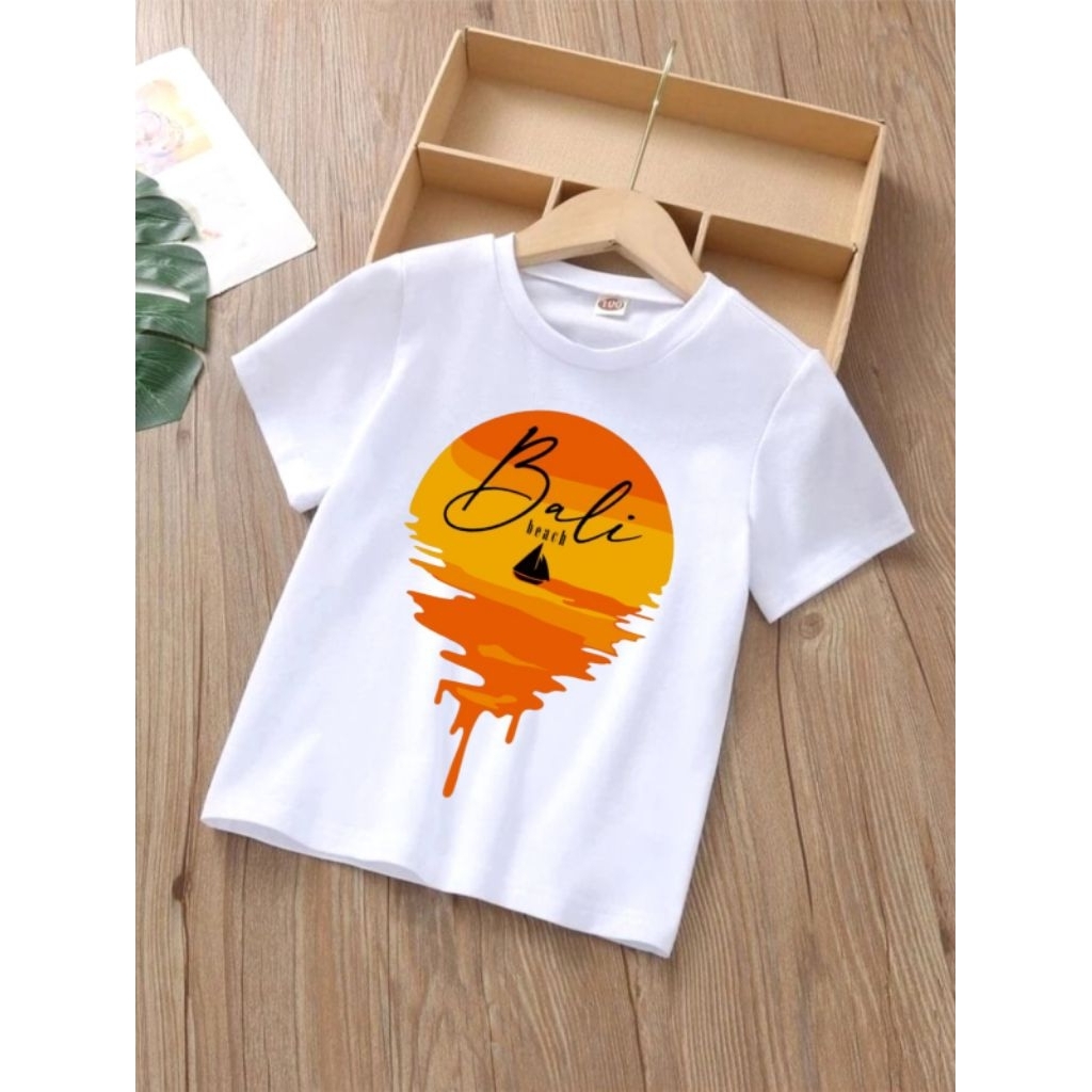 baju kaos pulau bali anak laki-laki perempuan