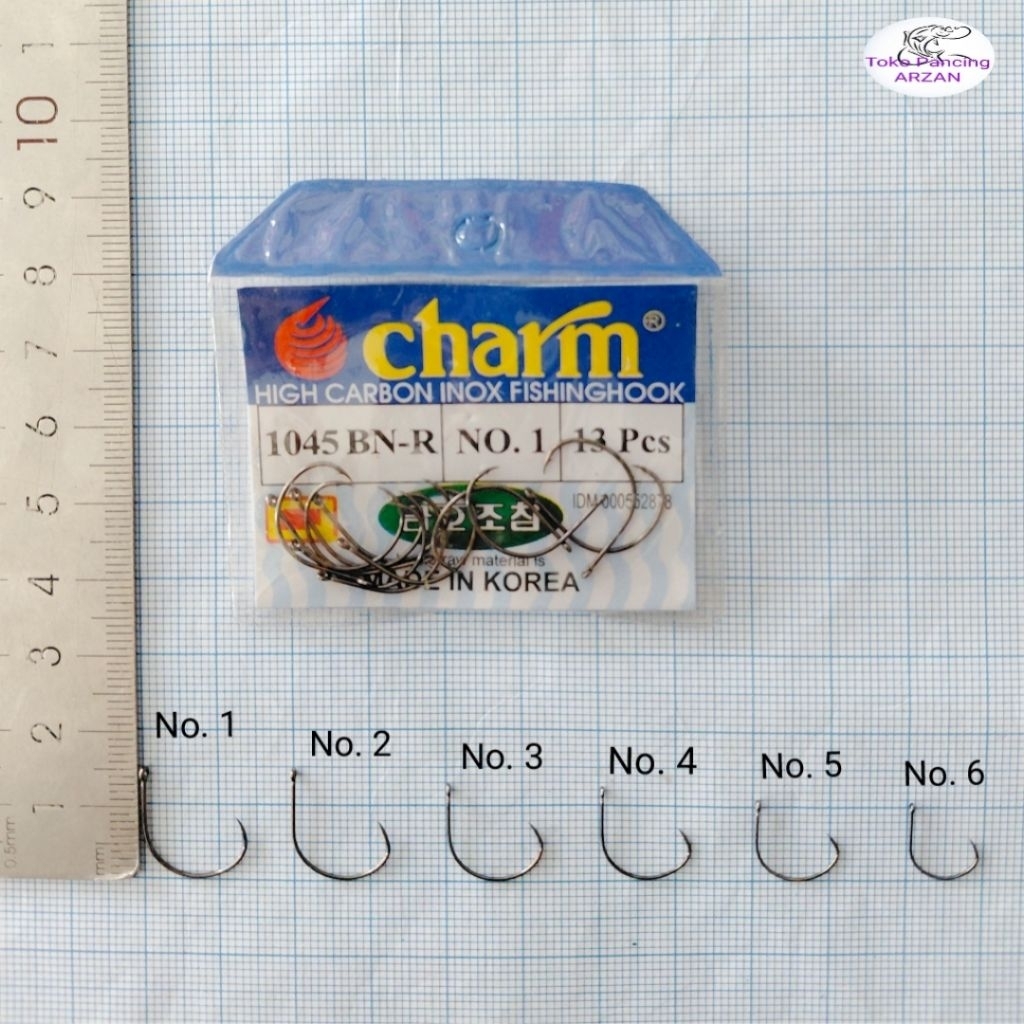 Mata Kail Udang CHARM High Carbon