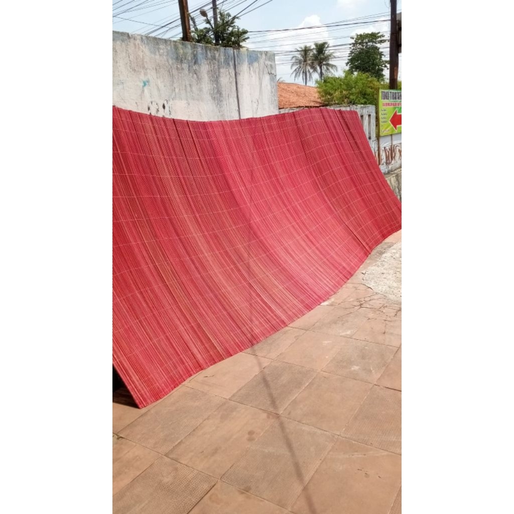 TIRAI KREY BAMBU FLISTUR UK(3X3)(3X4)+TALI PENGGULUNG UNYUK NAIK TURUN TIRAI