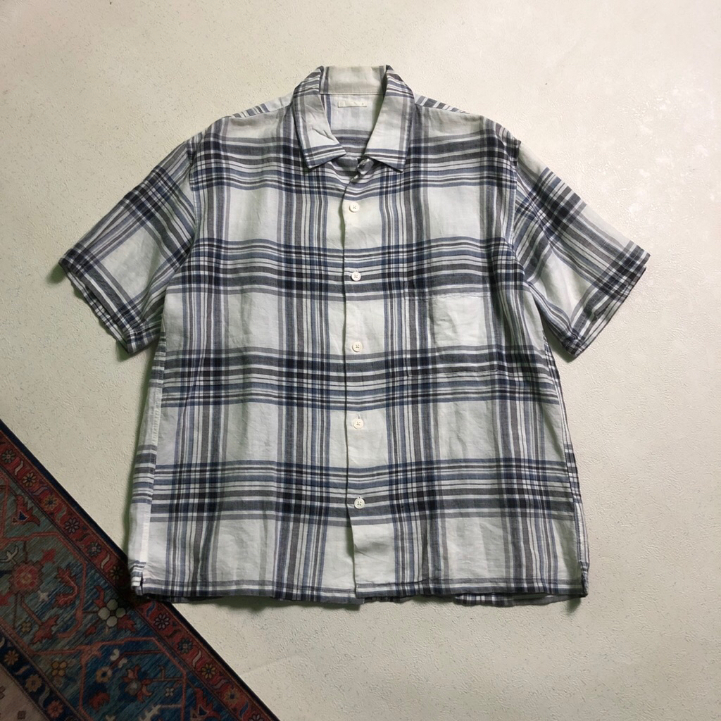 WORK SHIRT PATTERN CHECK/TARTAN GU / GLOBAL UNIQLO SIZE S / LIKE NEW