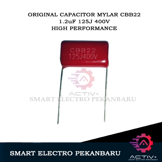 ORIGINAL MILAR 1.2uF 125J 400V CBB22 CAPACITOR MYLAR 1,2UF 1200NF 400 V CAPASITOR MYLAR 125 J KAPASI