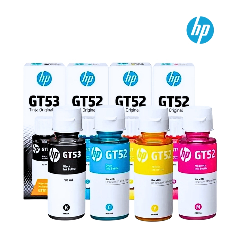 Tinta HP GT53 Black & GT 52 Colour ink hp gt53 gt52 Original