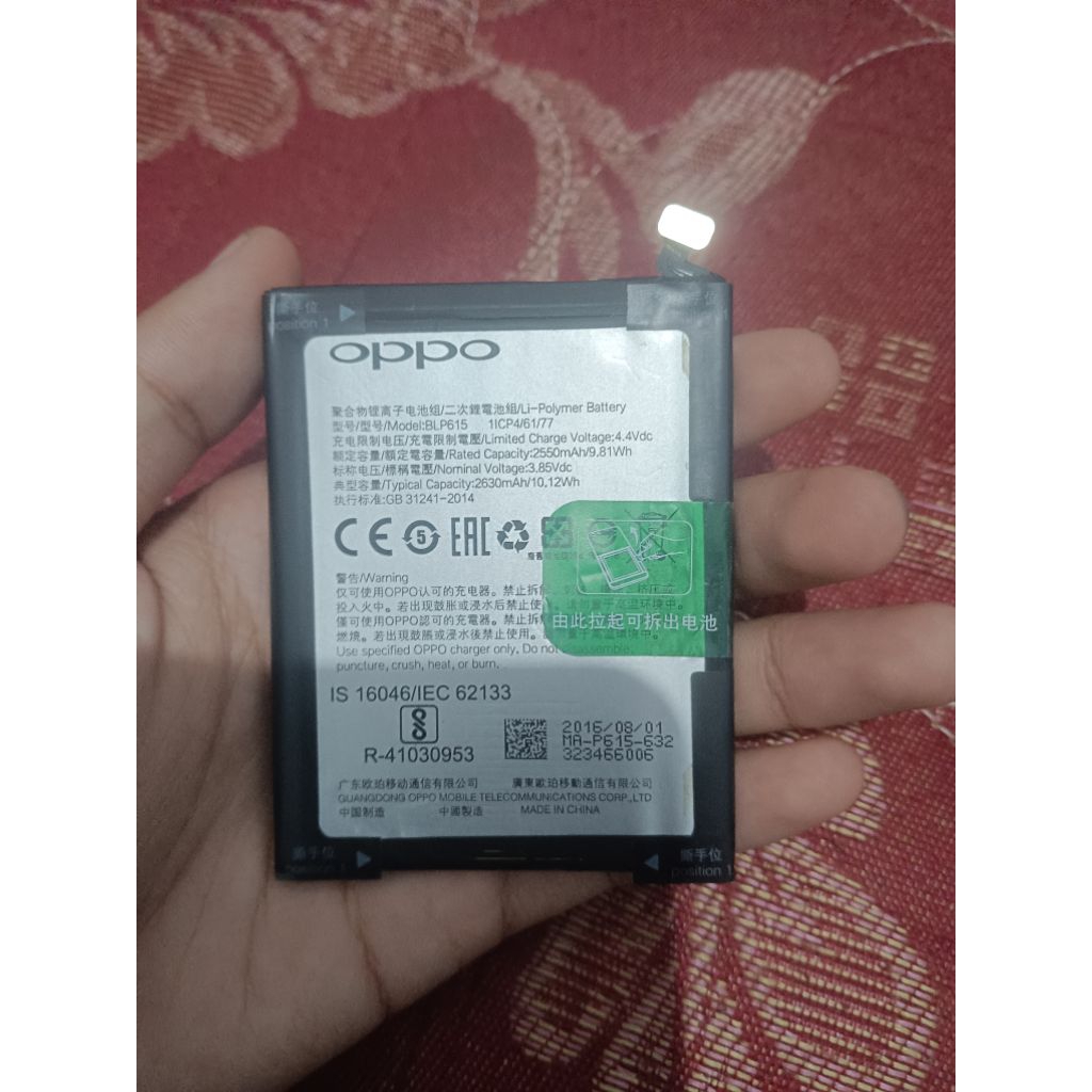 batre hp oppo A37 original copotan hp