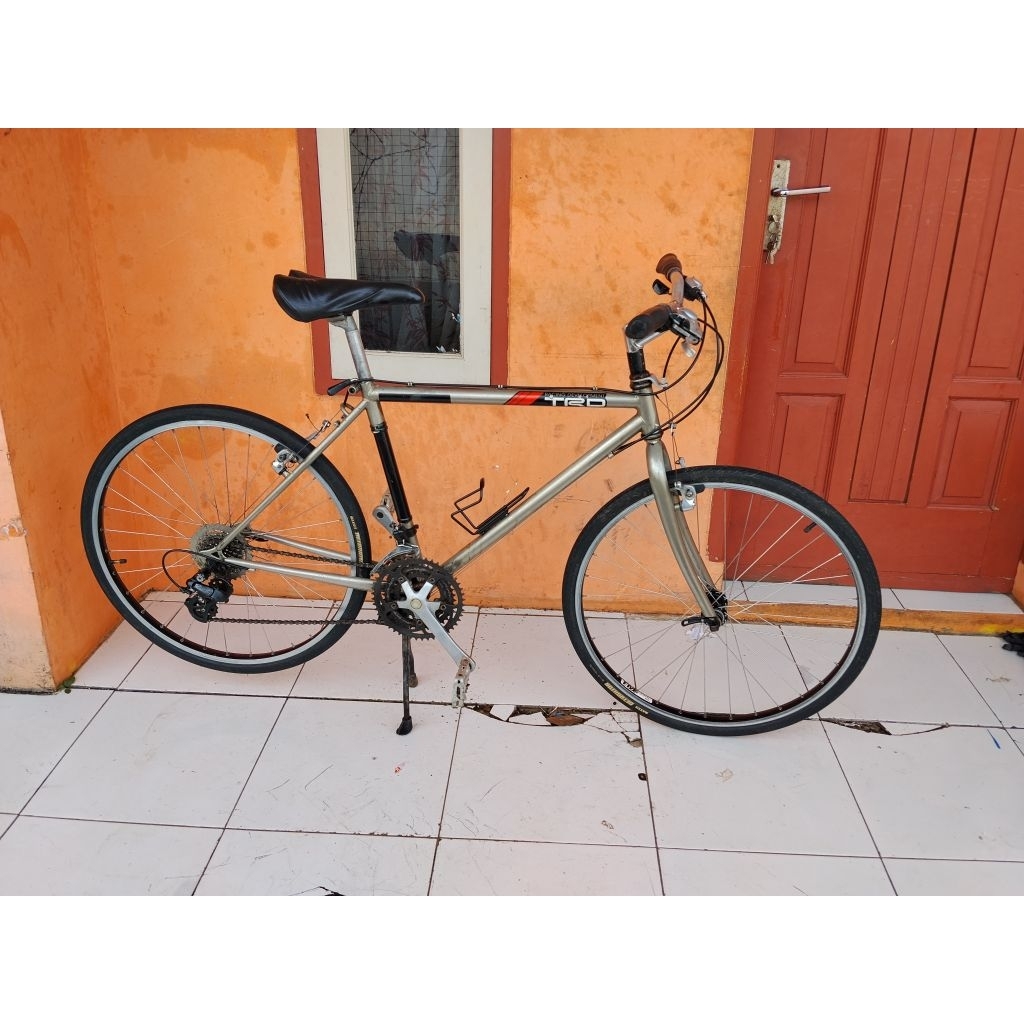 Sepeda MTB Jadul Ban 26 Langka Seri HCAL006796 CHROMOLY SIZE 18" RATA AIR PARTS ISTIMEWA SHIMANO JAP