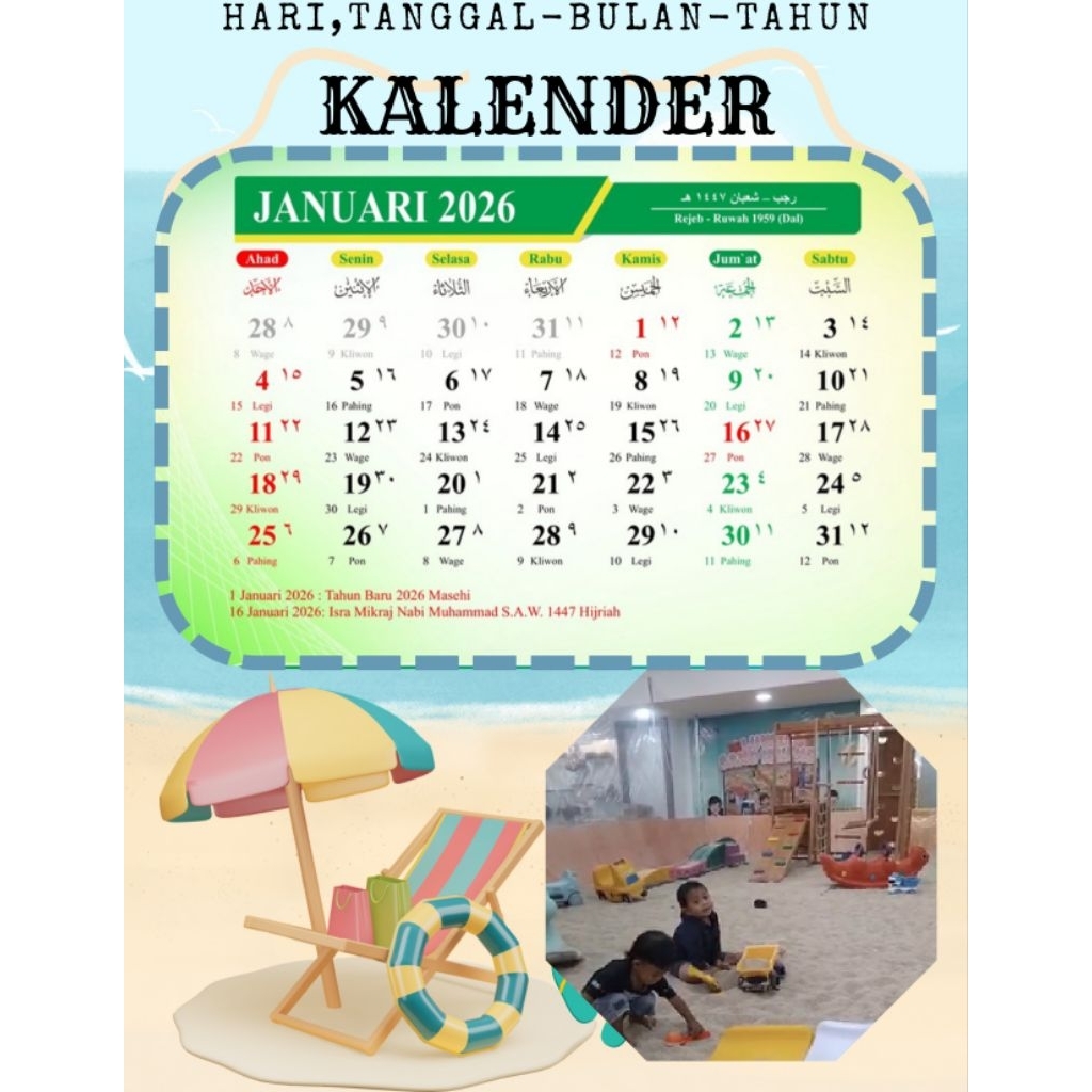 Tanggalan|12lembar|custom|kalender2026