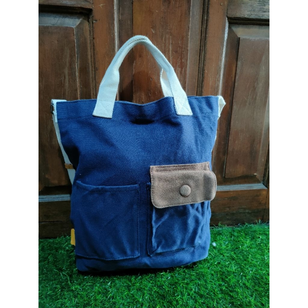 tas tote kanvas denim esquire
