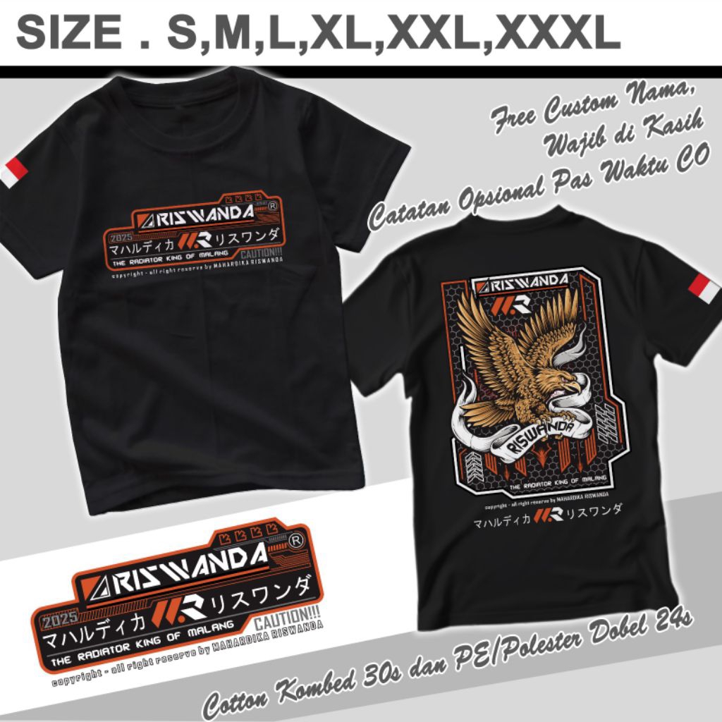 KAOS ANAK PREMIUM RISWANDA AUDIO.