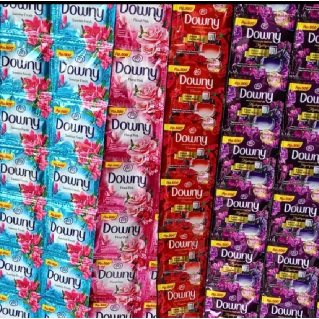 downy sachet  Rp. 500 renteng