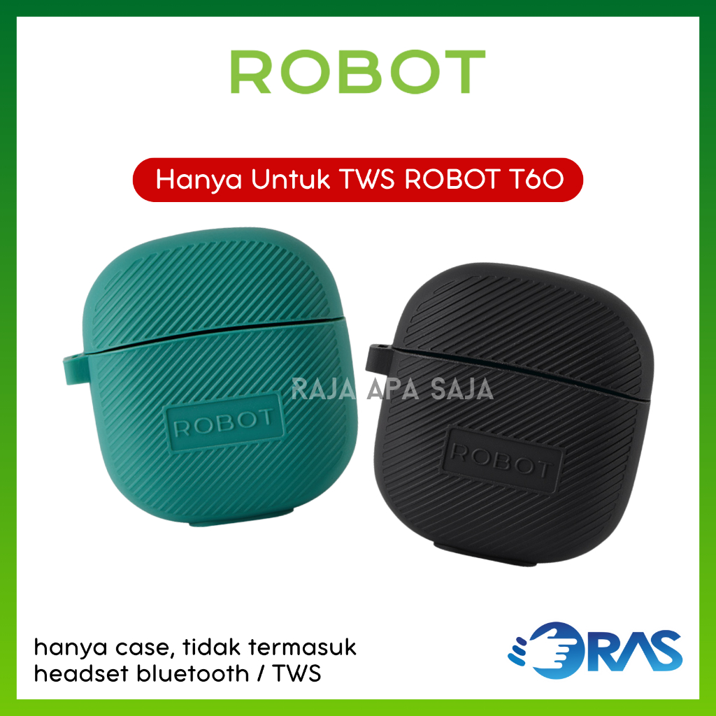 Case Cover Pelindung TWS Headset Bluetooth Robot T60 Casing Skin Silicon Karet
