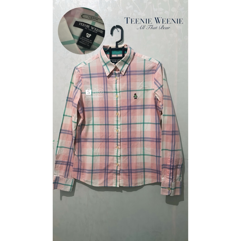 KEMEJA KOTAK PINK TEENIE WEENIE