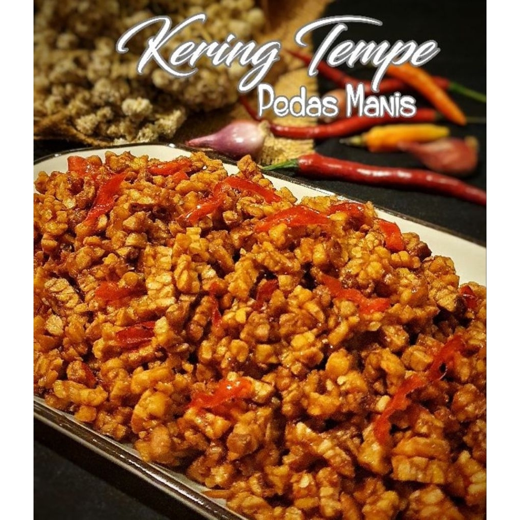Kering Tempe Kacang Pedas Manis 250gr