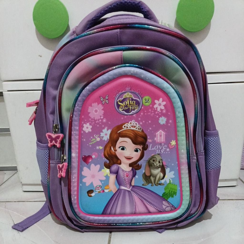 NEW Tas Ransel Anak TK Perempuan Princess Sofia