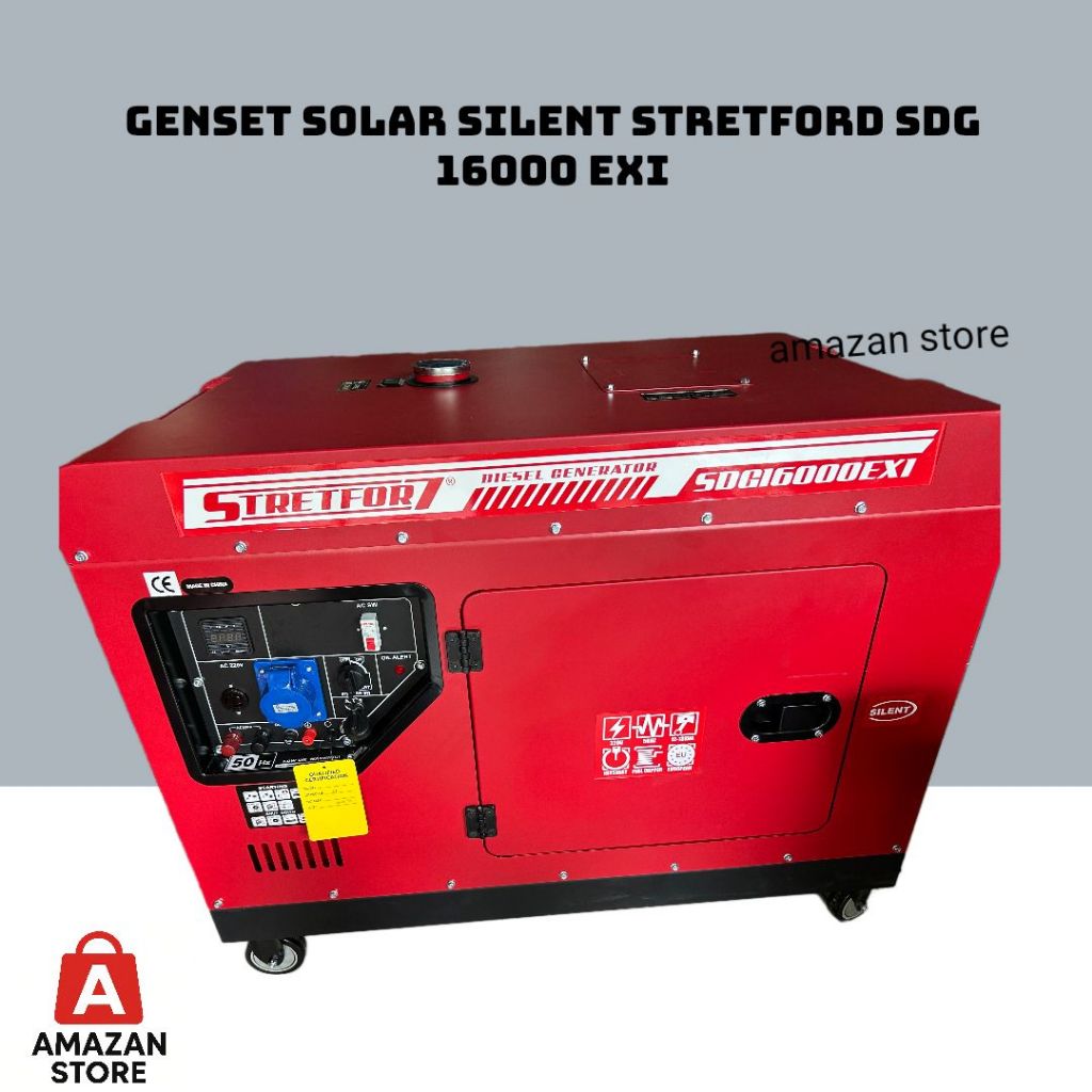 Genset Solar Silent Stretford SDG 16000 EXI Diesel 11000 Watt 1 Phase