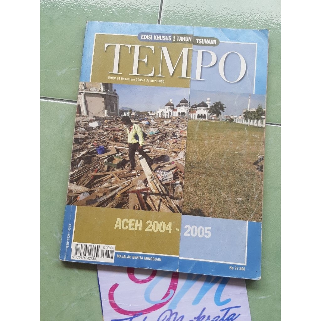 majalah TEMPO edisi khusus tunai ACEH 2004-2005 jadul lawas lama