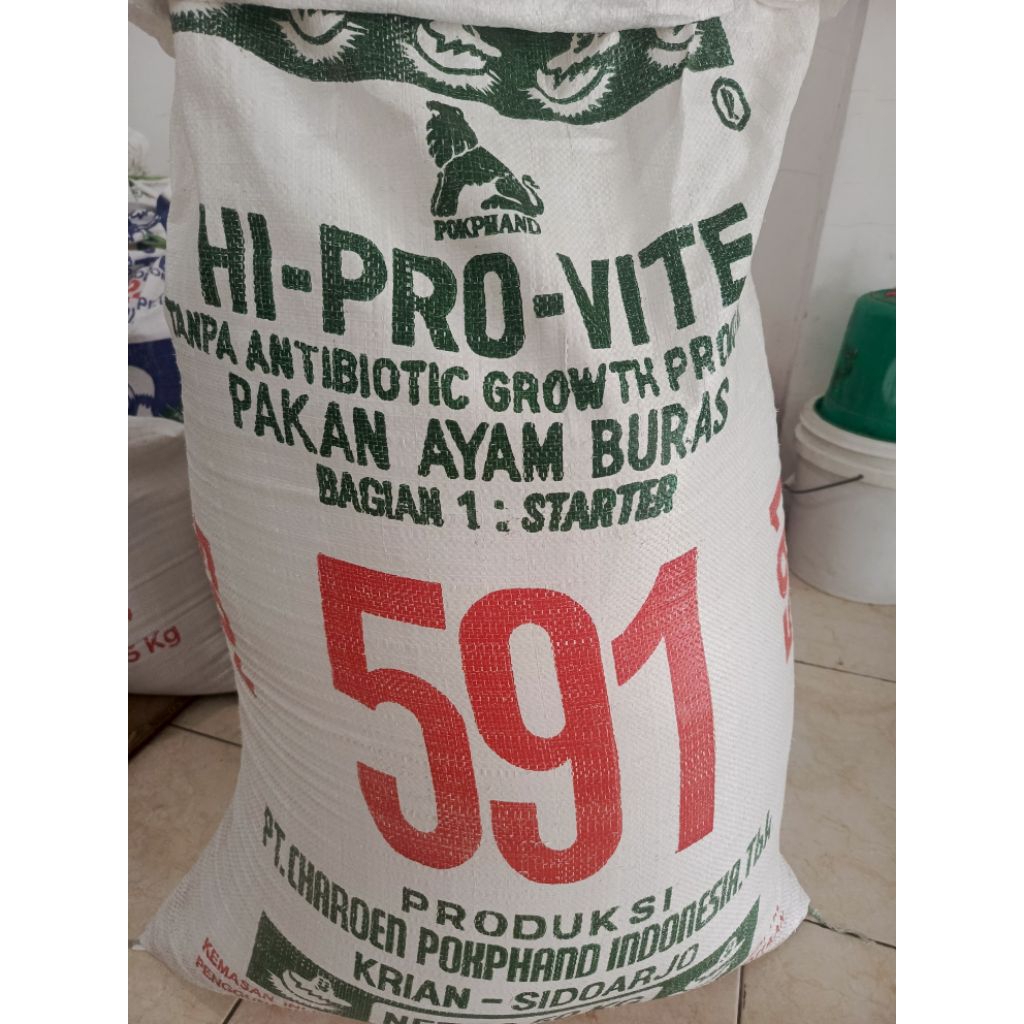 ( 50 Kg ) 511B,  591,  592,  594.  Pakan Ayam Bangkok. "ORIGINAL"