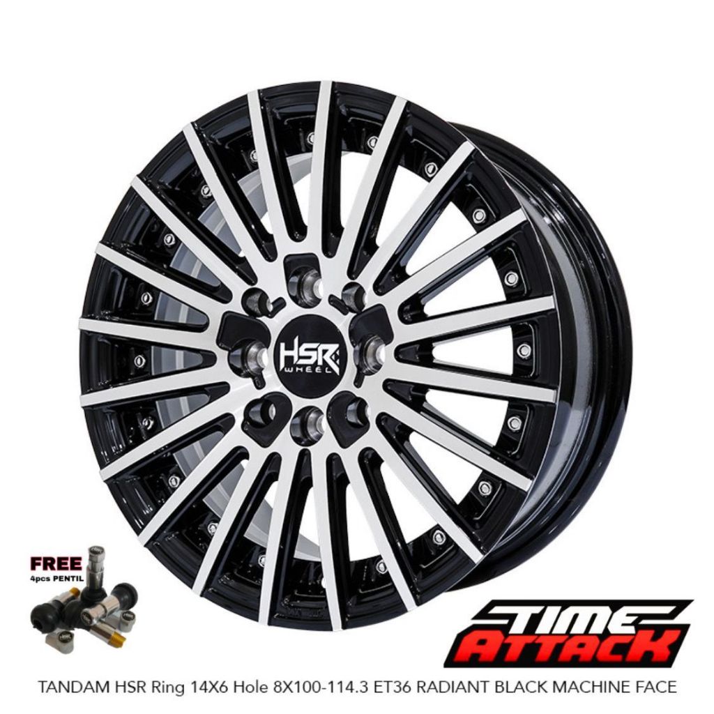 Velg Mobil Suzuki Spresso Ring 14 HSR WHEEL Tipe Tandam Velg Hsr R14