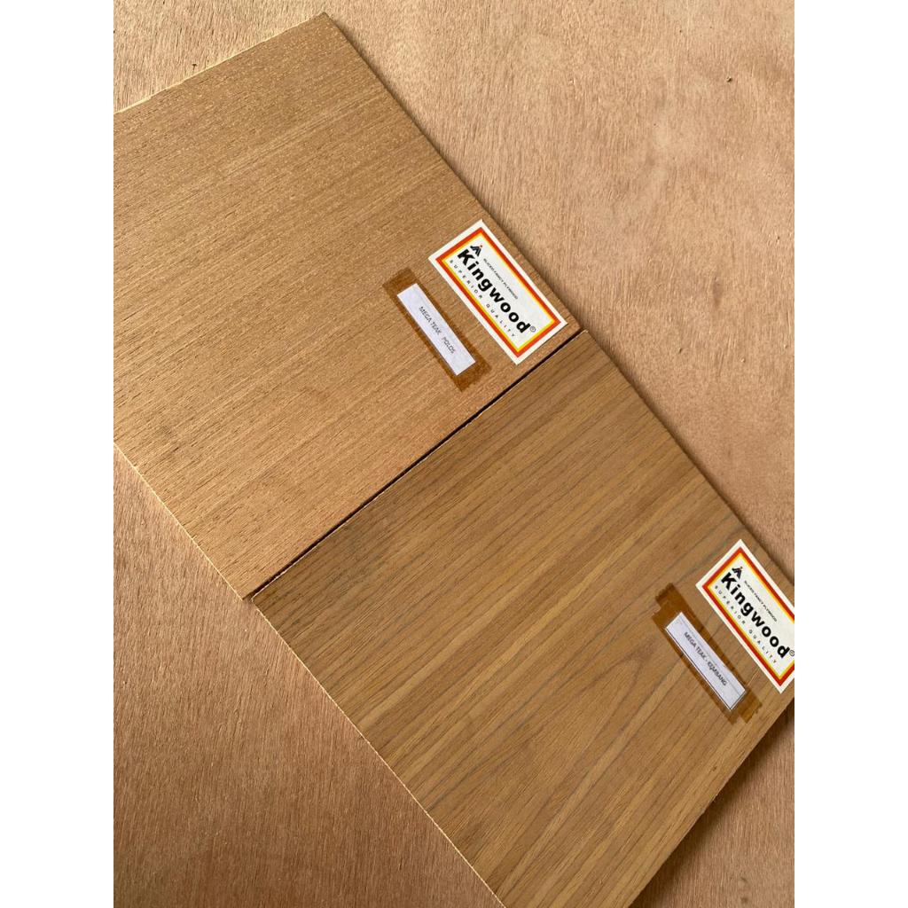 (BACA DESKRIPSI) Triplek Mega Teak Lurus/ Mega Teak Kembang/ Triplek Mega Teak 3mm / Fancy Wood / Te