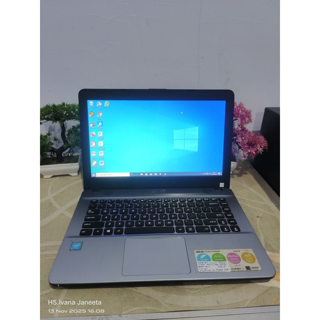 laptop Asus X441SA Celeron N3060@1,60GHz ram 2 HDD 500gb bekas