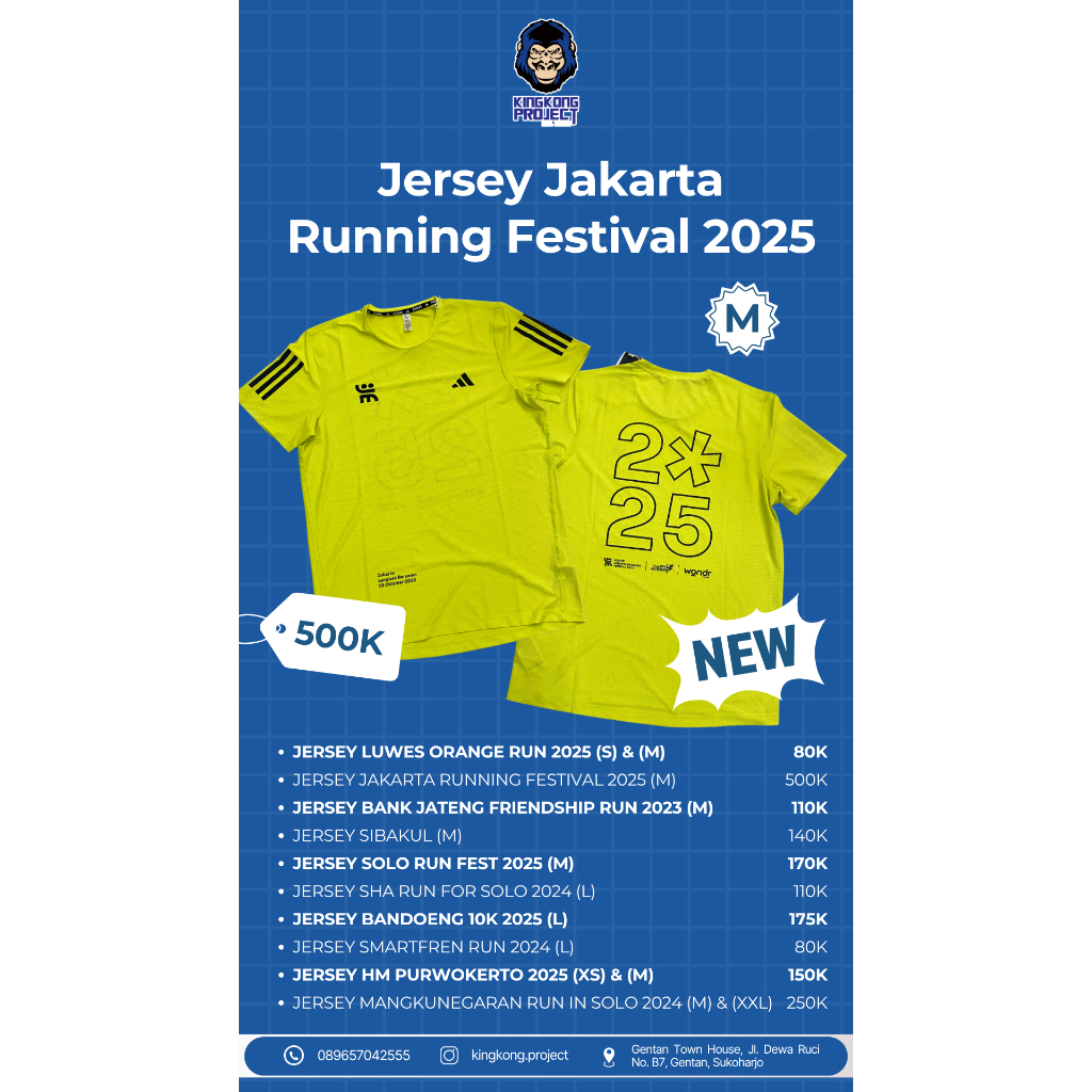 Jersey Jakarta Running Festival 2025 New Ori
