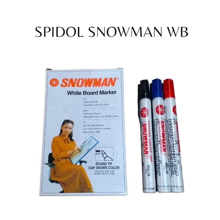 Spidol Snowman White Board / Spidol Snowman Whiteboard
