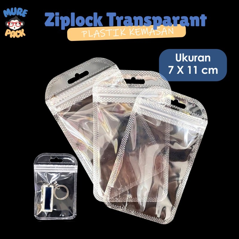 7 X 11 CM Ziplock Plastik Tebal Kecil Transparan || Murumure I Ziplock Plastik Kecil Transparan