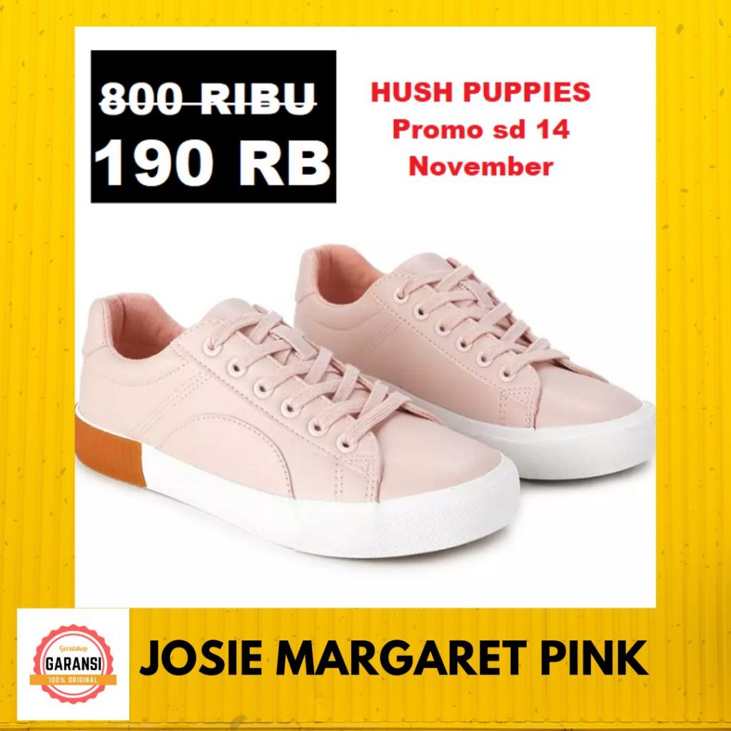 Sepatu sneakers wanita Hush Puppies JOSIE MARGARET 100% original store