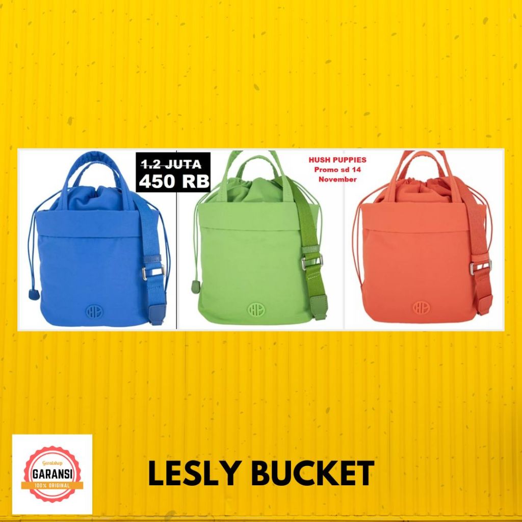 Tas Hush Puppies Wanita SALE seri LESLY BUCKET hushpuppies satchel bag ORIGINAL STORE