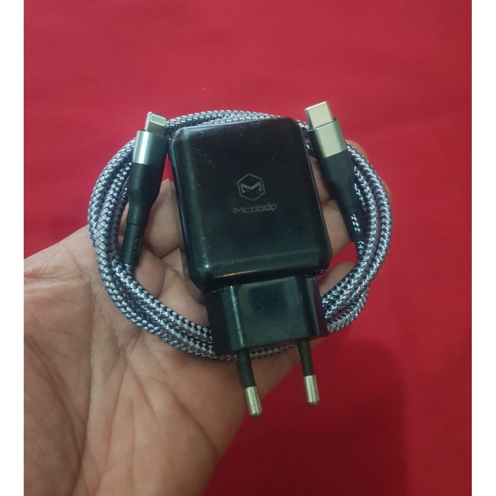 Charger ORI Mcdodo EX pake phone XR/11 MFI fast 18W siap pake