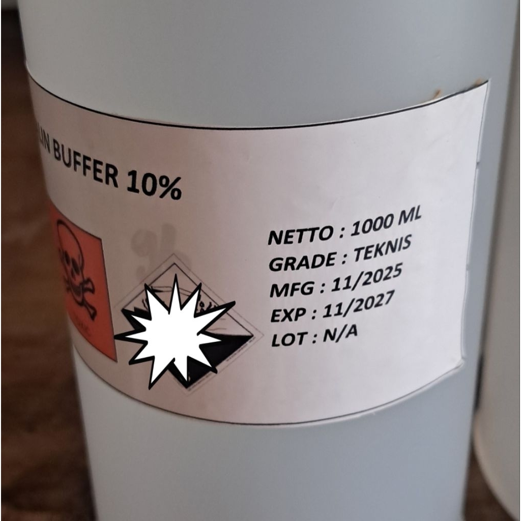 NBF buffer 10% perendam/pengaman jaringan organ