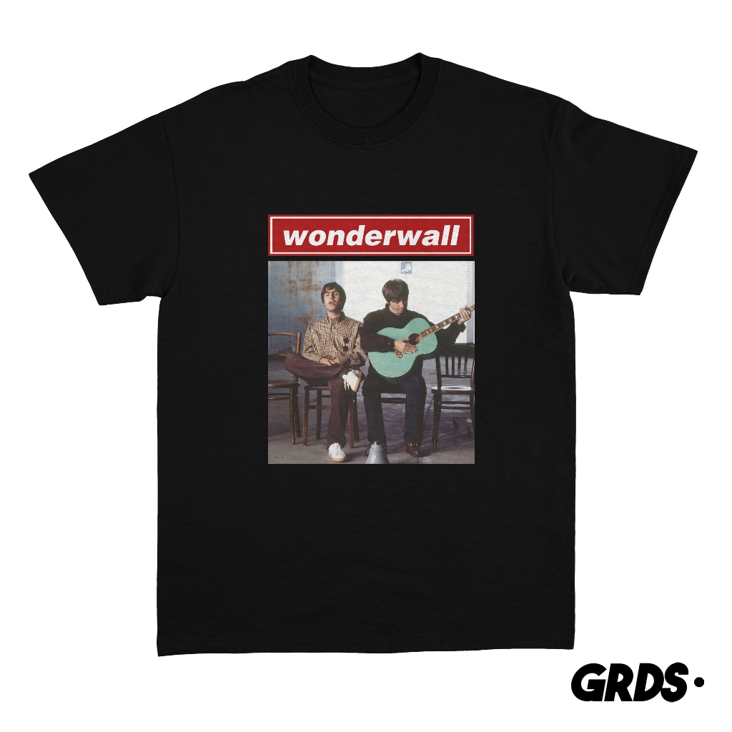 KAOS OASIS WONDERWALL / T-SHIRT WONDERWALL OASIS BAND