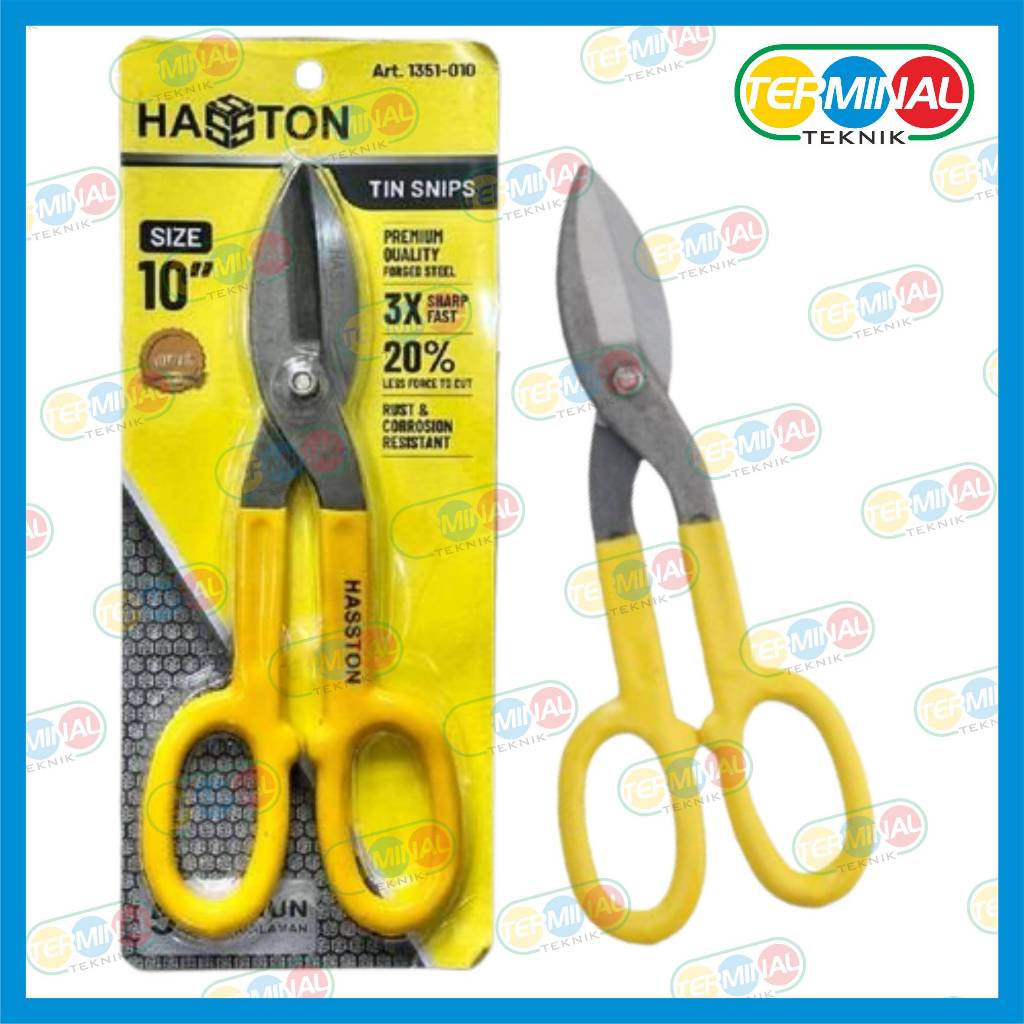 1351-010 HASSTON Gunting Seng / Gunting Baja Ringan / Tin Snips Gunting Seng Baja Ringan