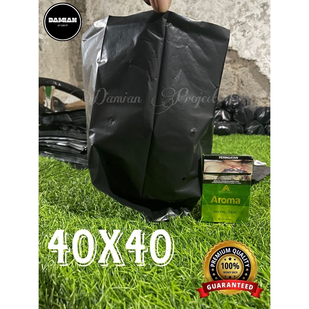 polybag tanaman ukuran 40x40 - plastik pot polybag murah - polibag tanaman - polibek