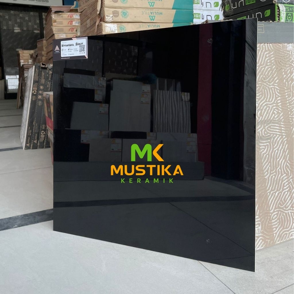 GRANITE LANTAI 60x60 NUSANTARA BLACK / ARNA / GLOSSY