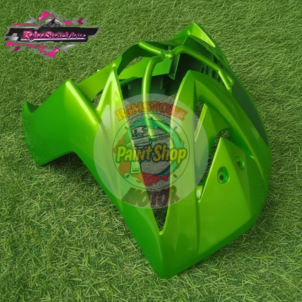 Tameng panel body depan yamaha mio soul karbu warna hijau