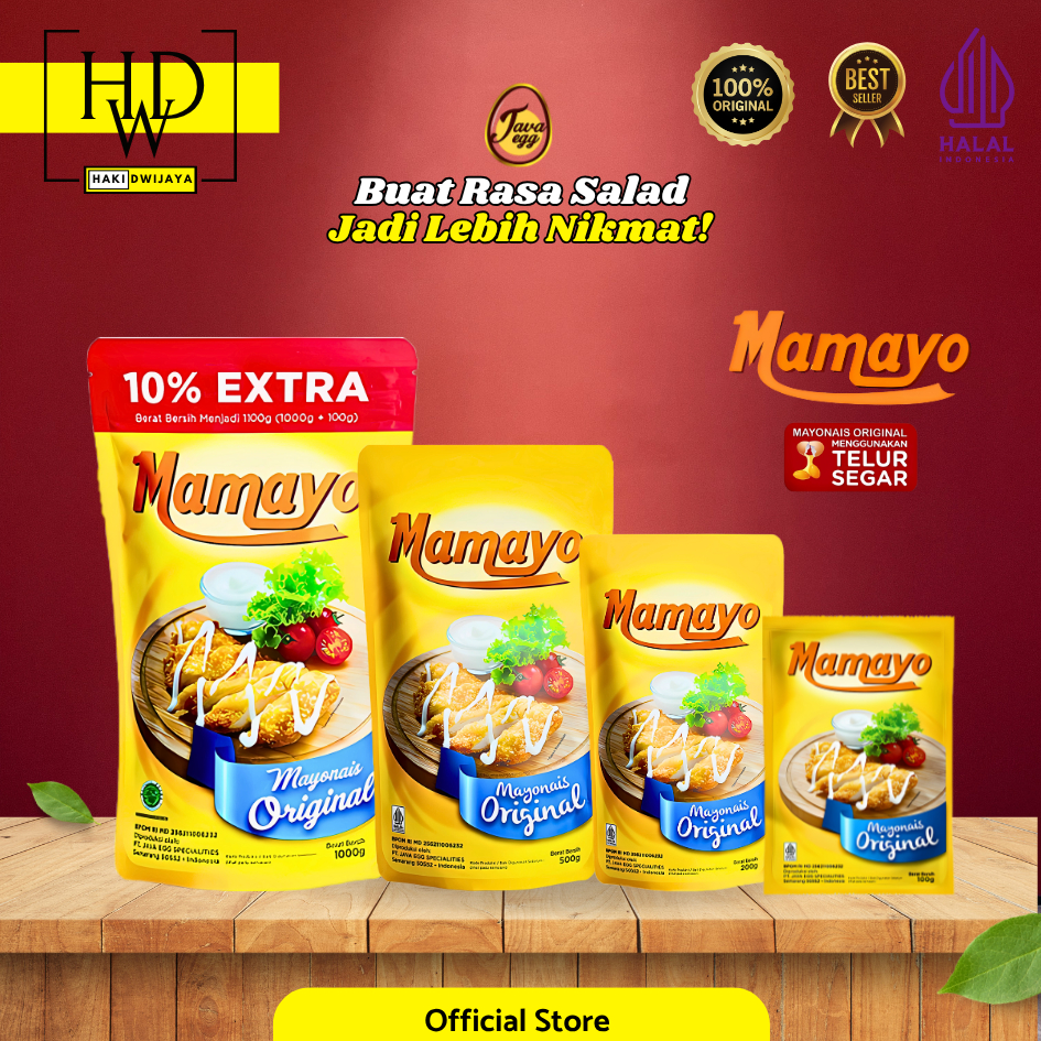 Mamayo Mayonnaise Lembut Gurih dan Lezat untuk Setiap Sajian Bahan Berkualitas Cocok untuk Salad San
