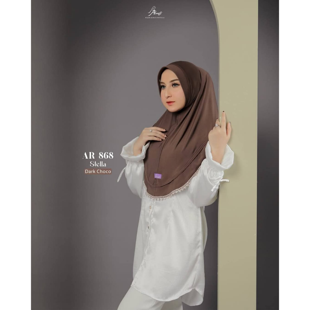 HIJAB ARRAFI AR 868. HIJAB JILBAB KERUDUNG ARRAFI. KERUDUNG POLOS ARRAFI