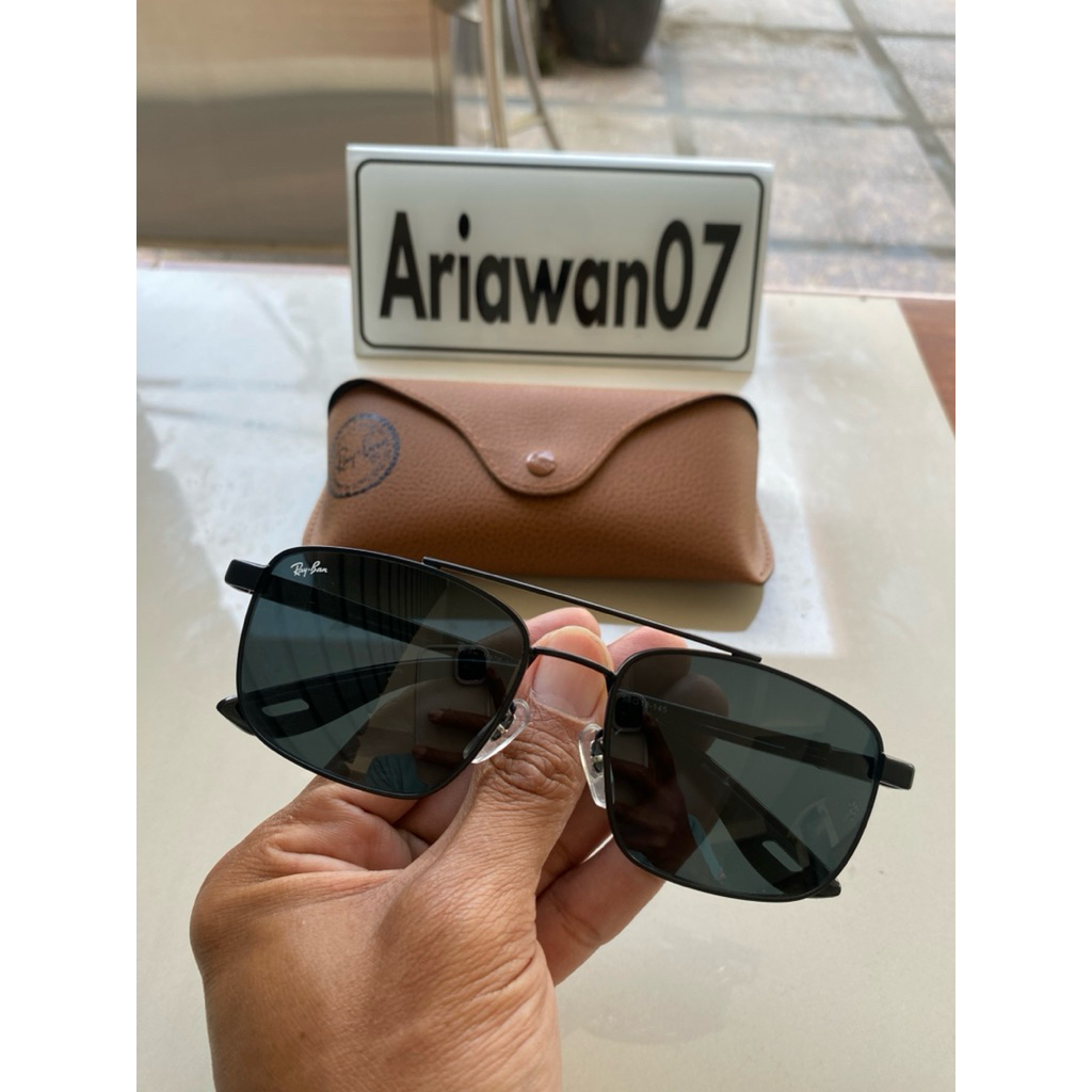 kacamata ray-ban rb 3715 usa full hitam sz 58