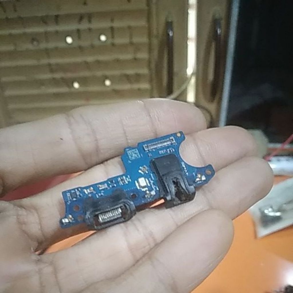 pcb papan konektor charger samsung A02s ori copotan