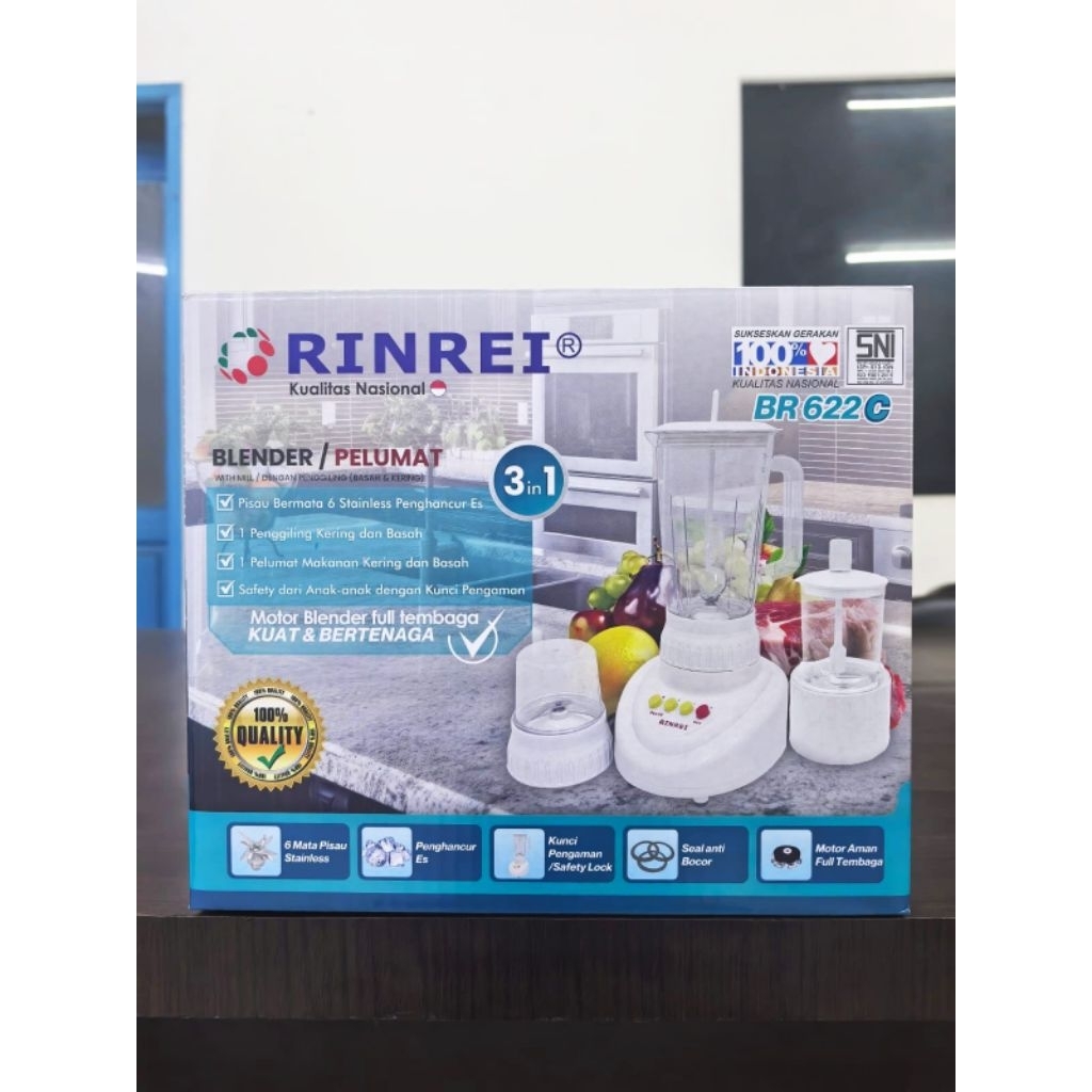 BLENDER RINREI BR-622C 3in1 1Liter