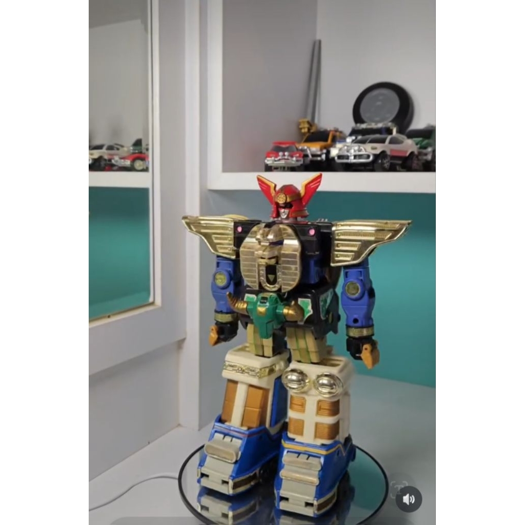 DX Power Rangers ZEO MMPR Megazord (kondisi sesuai foto, burung bandai thailand sisanya ga ada tag, 